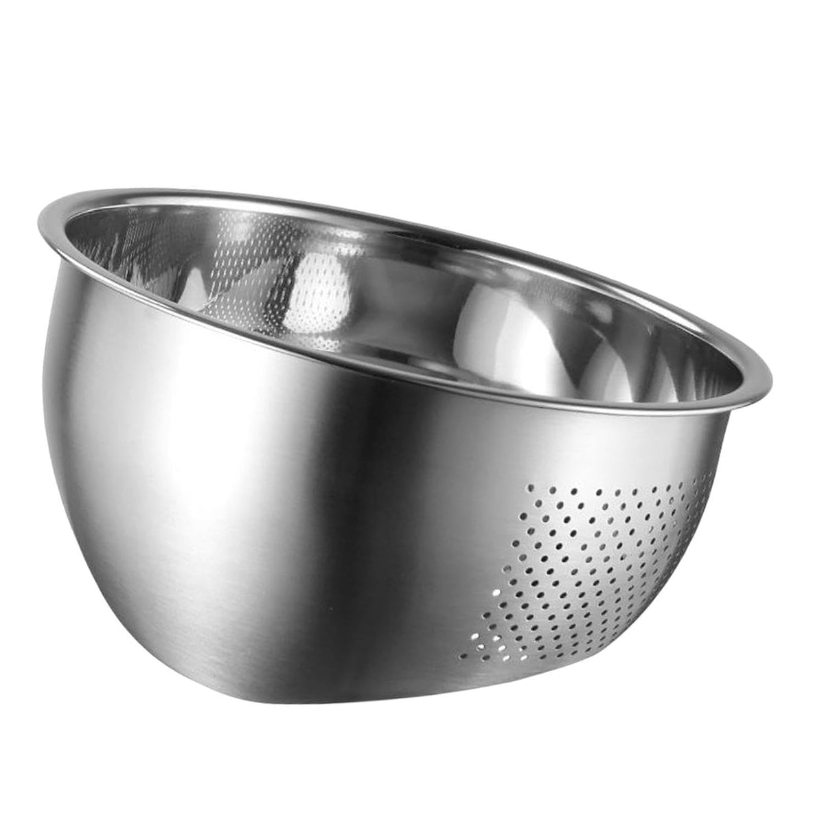 Stainless Steel Rice Washing Bowl with Strainer | Multipurpose Fruit, Vegetable, Pasta & Rice Washing Colander | Kitchen Drain Basket.  Stainless Steel Rice Washing Bowl with Strainer