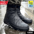 Portable Waterproof Latex Silicone Shoe Cover (1 Pair Medium)